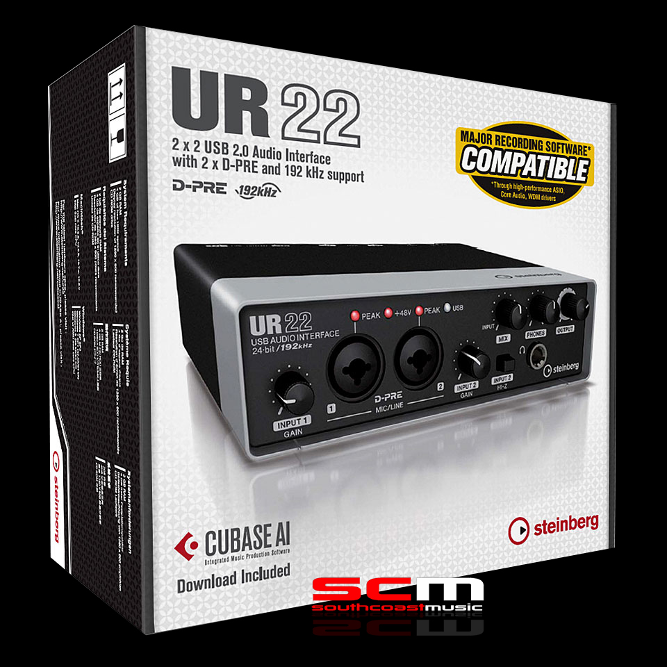 Steinberg Ur Mkii Audio Interface With Cubase Ai Recording Software