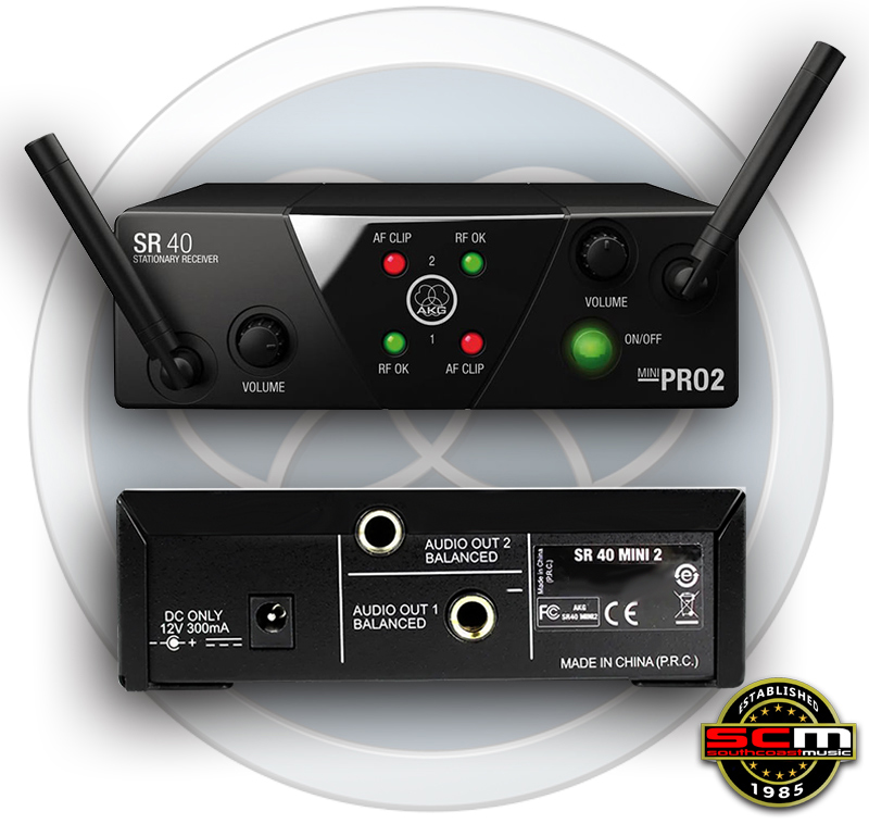 AKG WMS40 PRO MINI2 Dual Microphone and Instrument Wireless