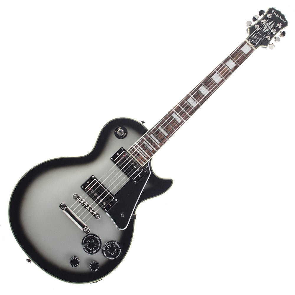 Epiphone Les Paul Custom Limited-Edition Electric Guitar Silver Burst ...