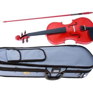 STENTOR S2444 4/4 FULL SIZE STUDENT VIOLIN OUTFIT HARLEQUIN RED - SET UP IN STORE