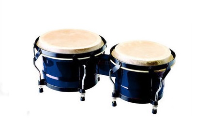 ASHTON CLASSIC BONGOS WITH CARRY BAG BLUE HIGH GLOSS FINISH TUNEABLE HIDE HEADS