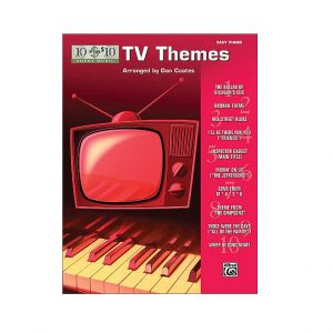 10 FOR 10 SHEET MUSIC TV THEMES EASY PIANO SOLO SONG BOOK
