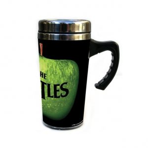 OFFICIAL LICENSED THE BEATLES APPLE LOGO STAINLESS STEEL TRAVEL MUG CUP