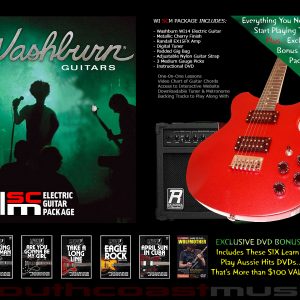 WASHBURN IDOL WI-SCM ELECTRIC GUITAR PACKAGE - EVERYTHING YOU NEED TO START PLAYING!