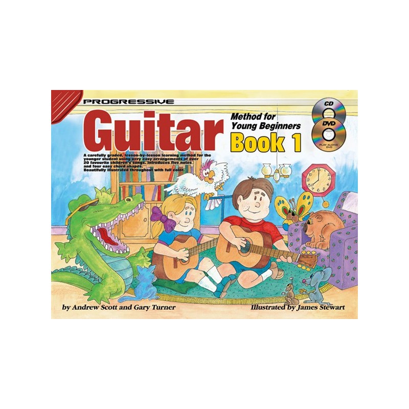 Progressive Guitar Method For Young Beginners Book 1 CD and DVD South