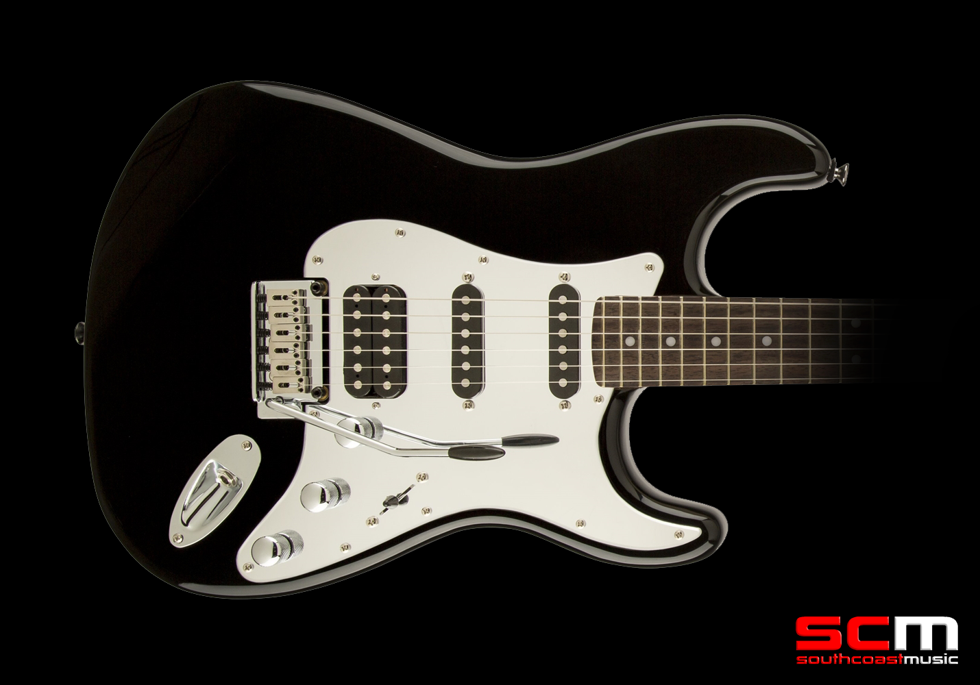 Squier Standard Stratocaster Black and Chrome