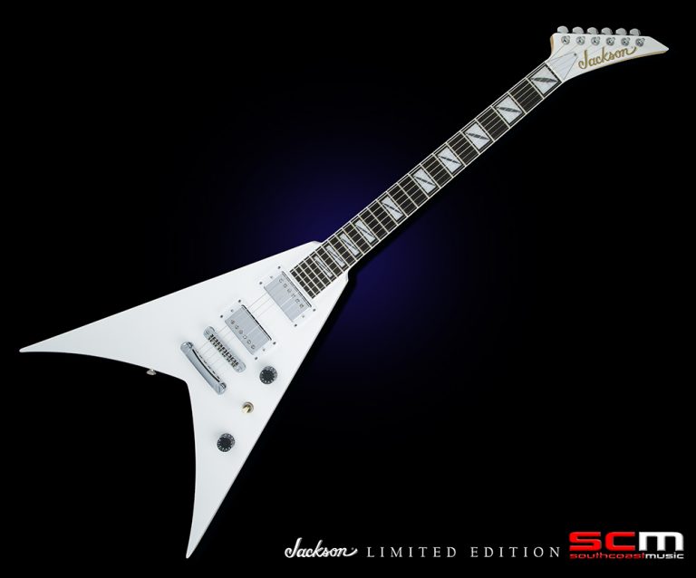 Jackson Pro Series King V Kvt Electric Guitar Neck Thru Body Snow White Finish South Coast Music 