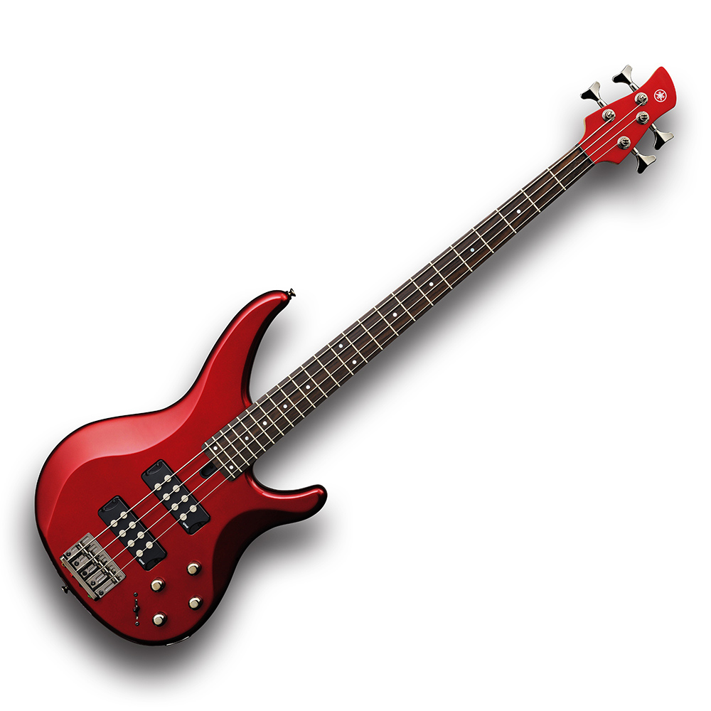 Yamaha Trbx304 4 String Electric Bass Guitar Metallic Red Finish Active Electronics South